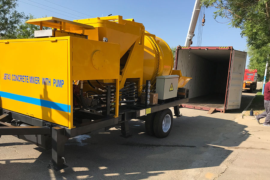 Детали работы бетоносмесительного насоса, Производители строительной техники и оборудования - Henan Hengyaun