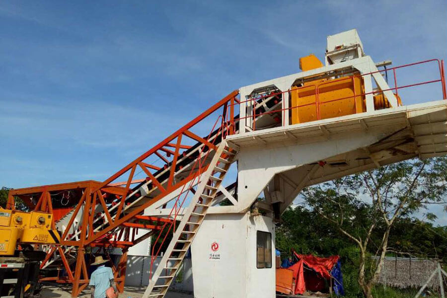 Преимущества и развитие мобильных двухвальных бетоносмесителей